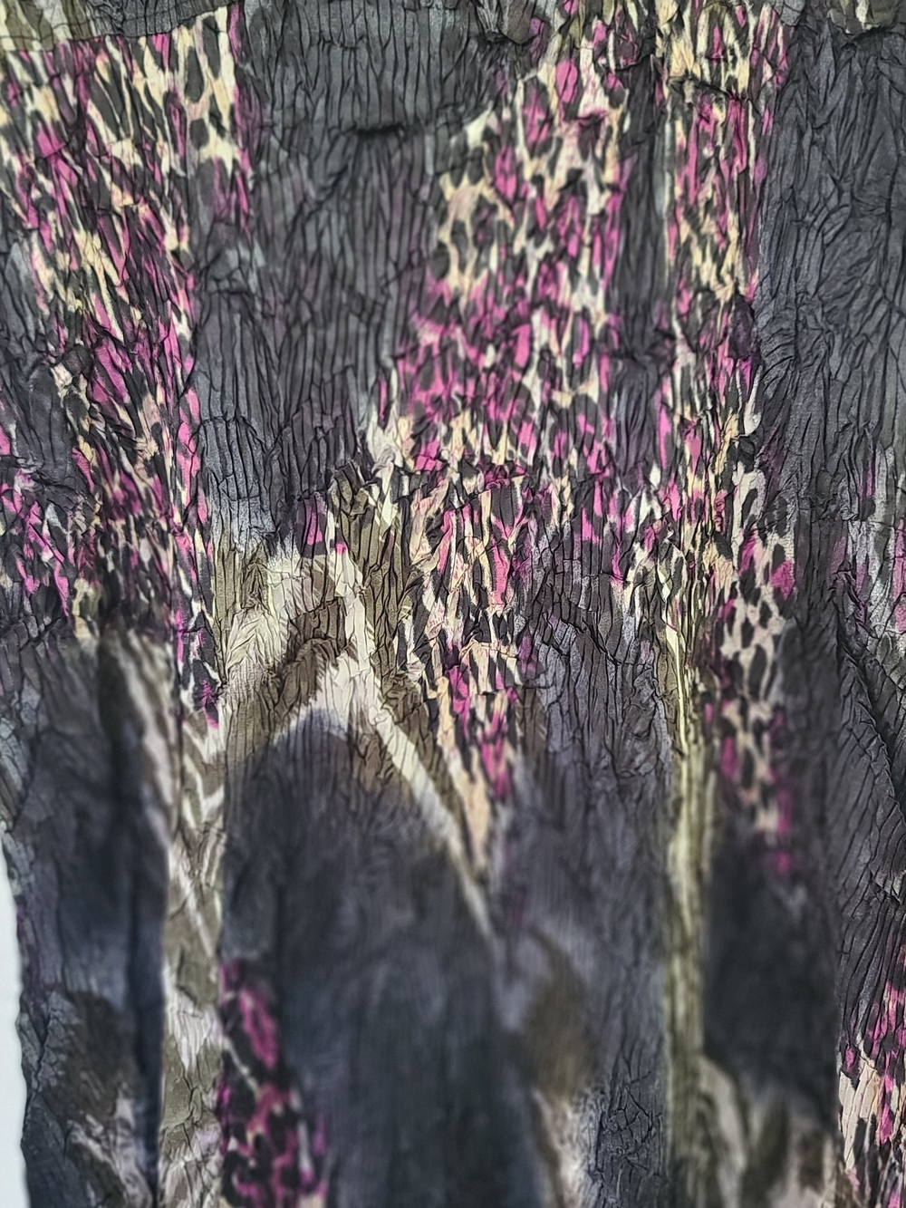 VTG Y2K Alberto Makali Crinkle Empire Dress Women boho Whimsygoth Fairy Size 1X - Picture 5 of 9
